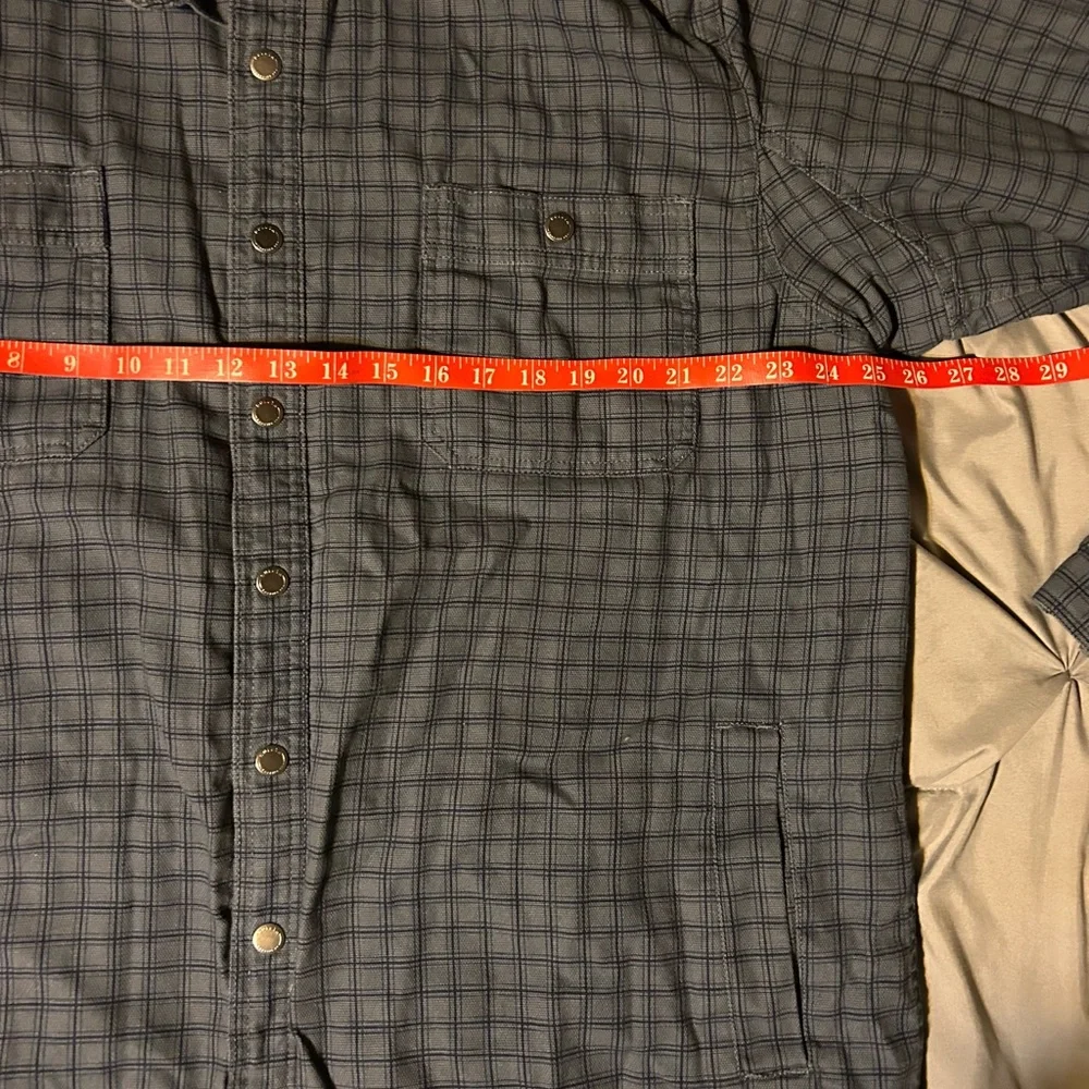 Duluth Jacket Mens XL Tall Blue Fire Hose‎ Flannel Lined Standard Fit